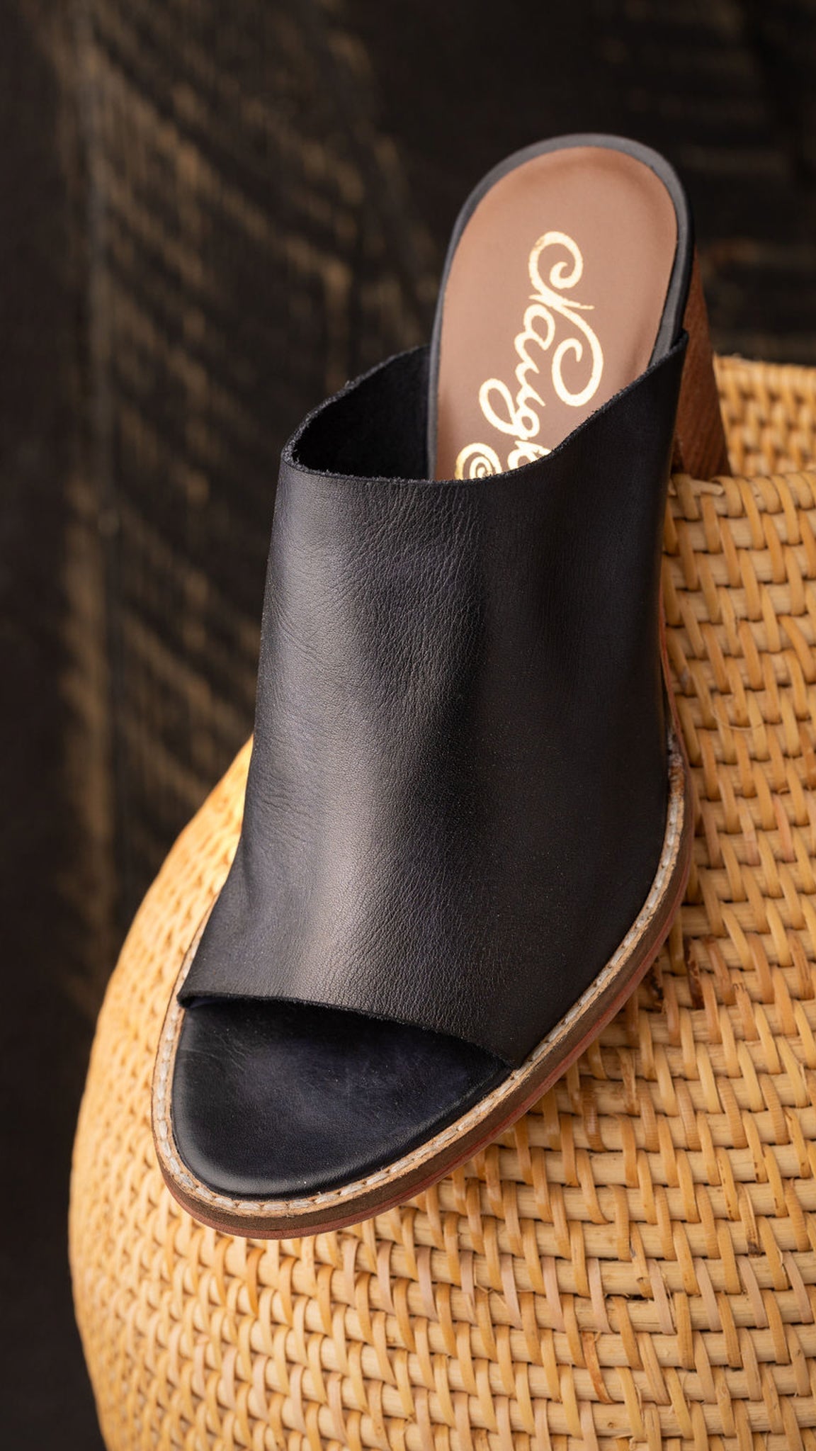 Hallie Heeled Sandal in Black 140 Wedges Naughty Monkey- Tilden Co.