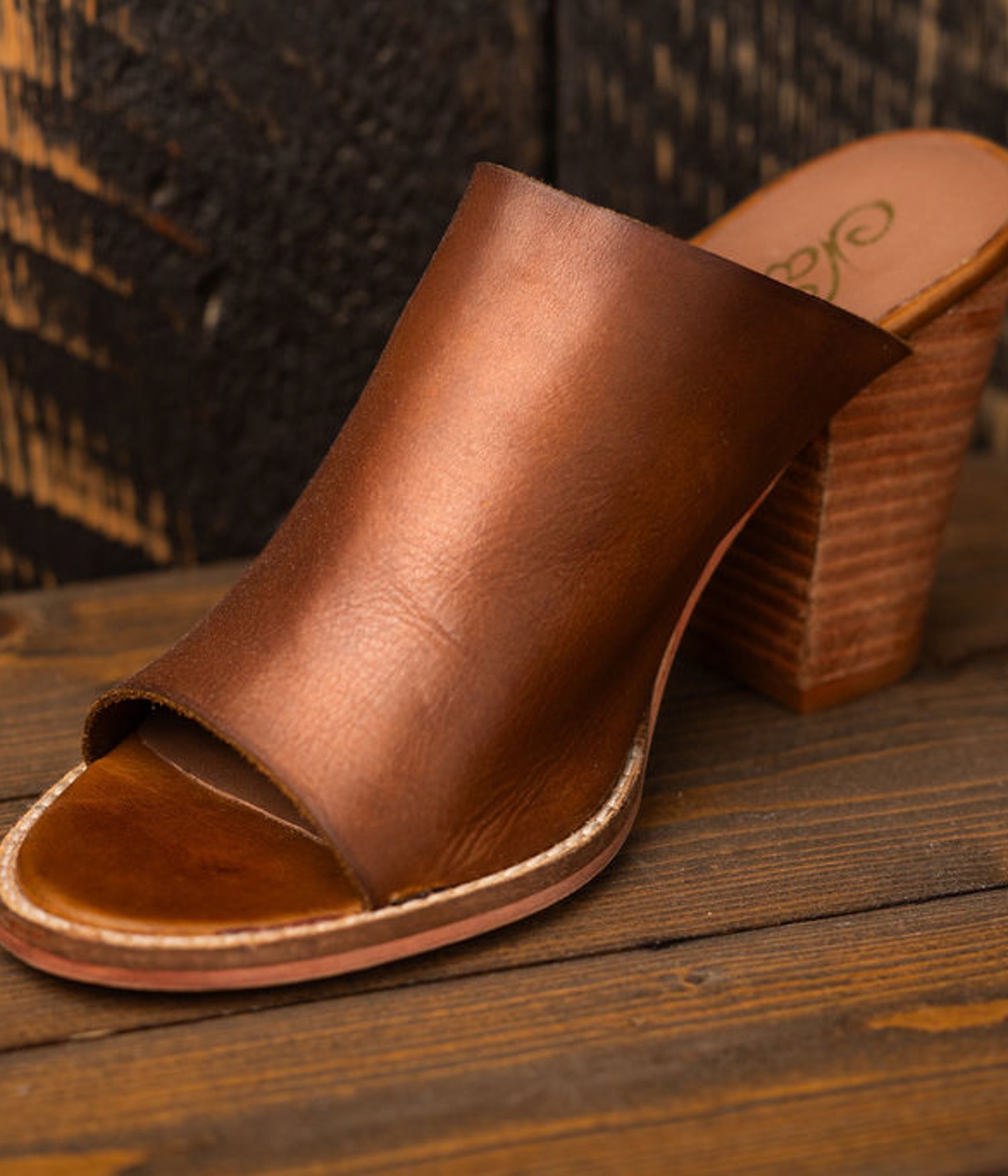 Hallie Heeled Sandal in Tan 140 Wedges Naughty Monkey- Tilden Co.