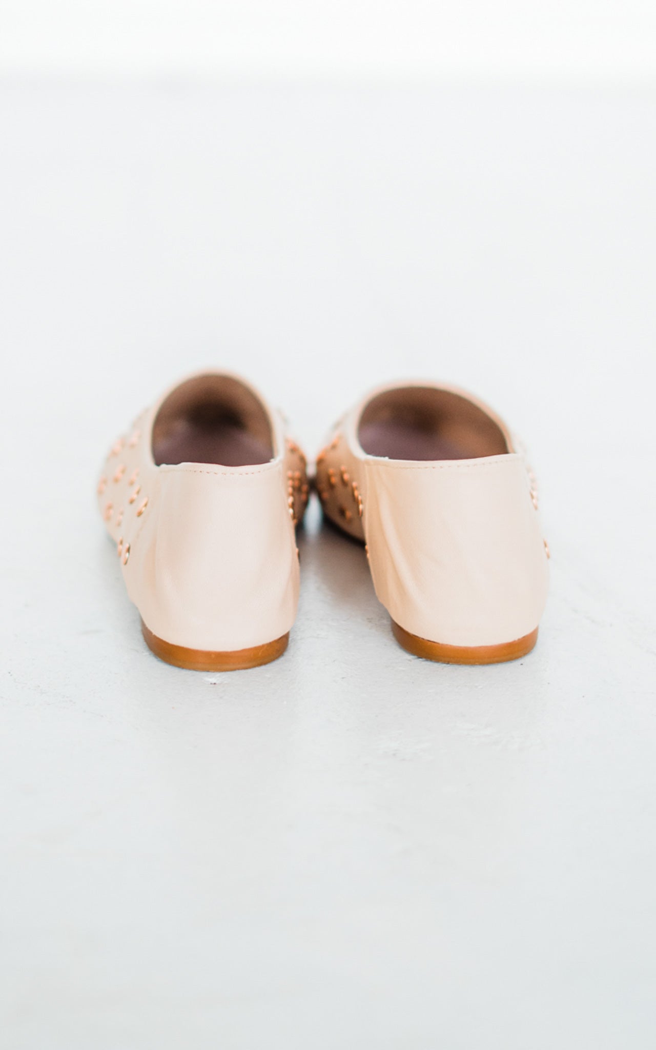 Harriette Leather Flats in Blush 135 Flats Naughty Monkey- Tilden Co.