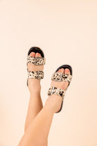 Hey Pony Sandals in Black and White 130 Sandals Naughty Monkey- Tilden Co.