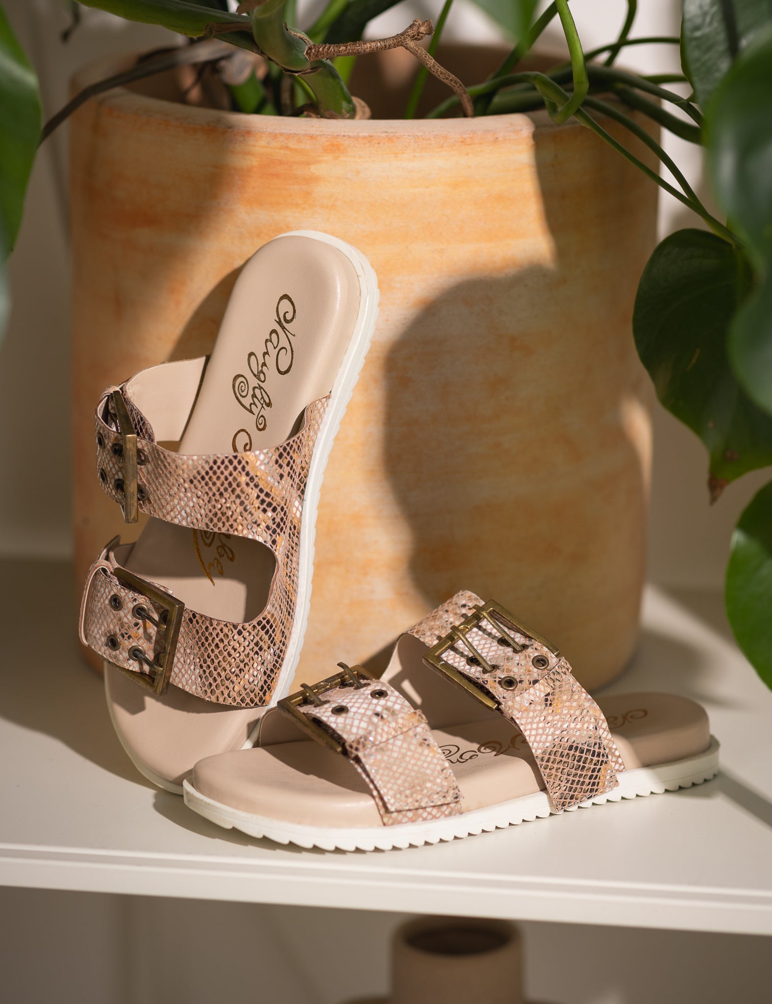 Hey Pony Sandals in Blush 130 Sandals Naughty Monkey- Tilden Co.
