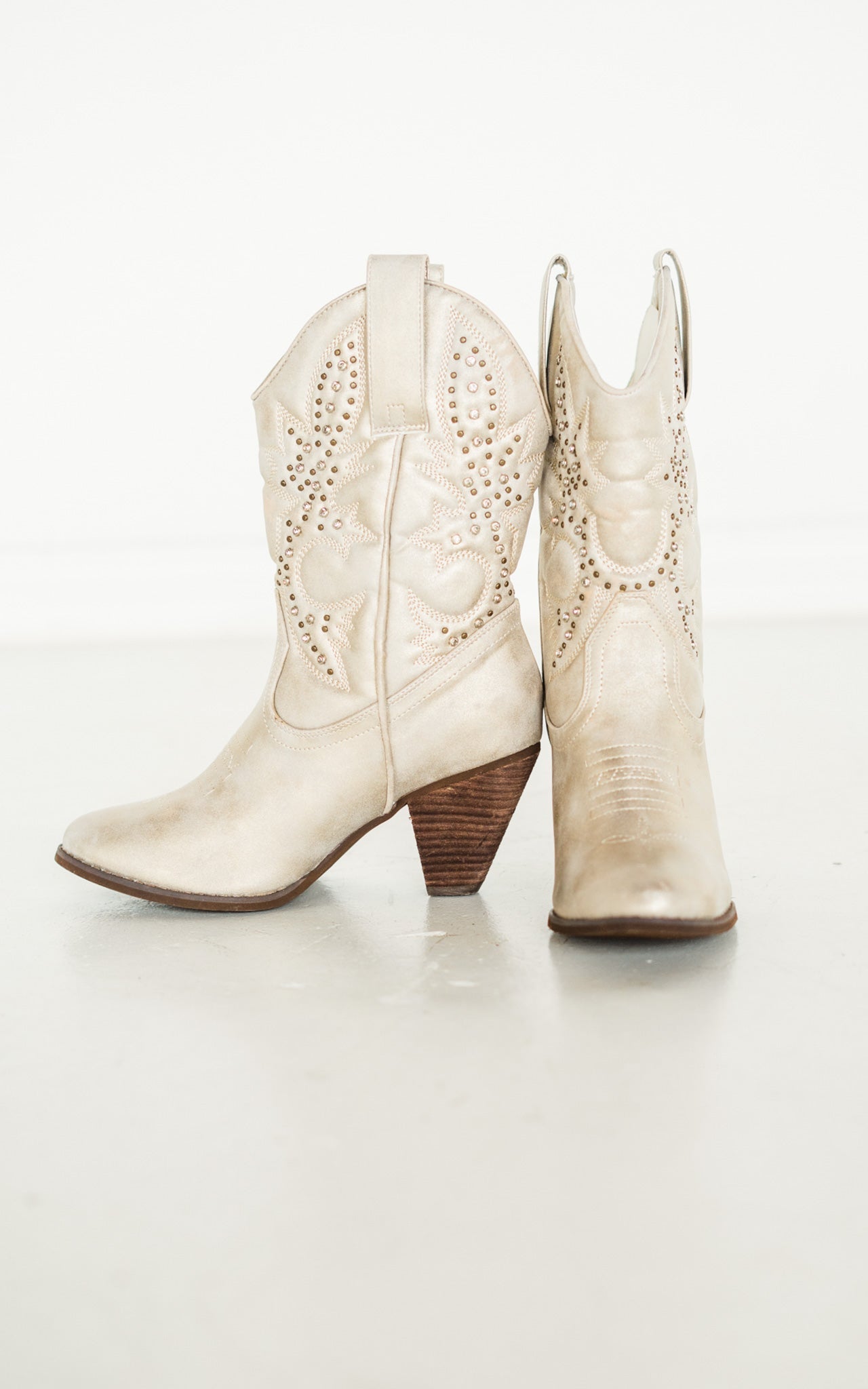 Houston Western Boots in Champagne 100 Western Boots Naughty Monkey- Tilden Co.