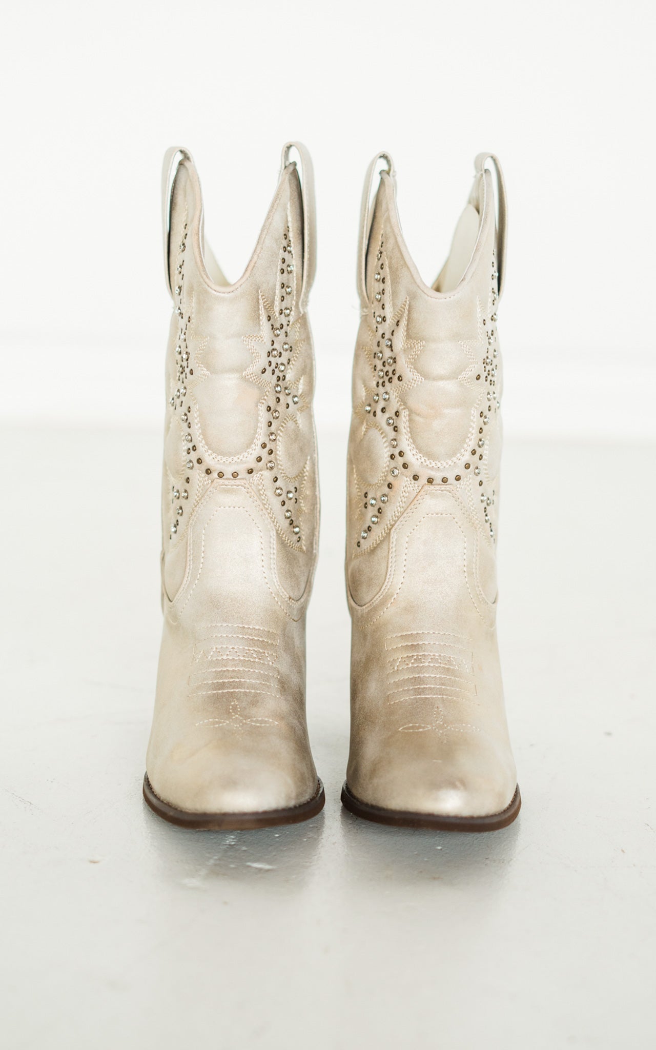 Houston Western Boots in Champagne 100 Western Boots Naughty Monkey- Tilden Co.