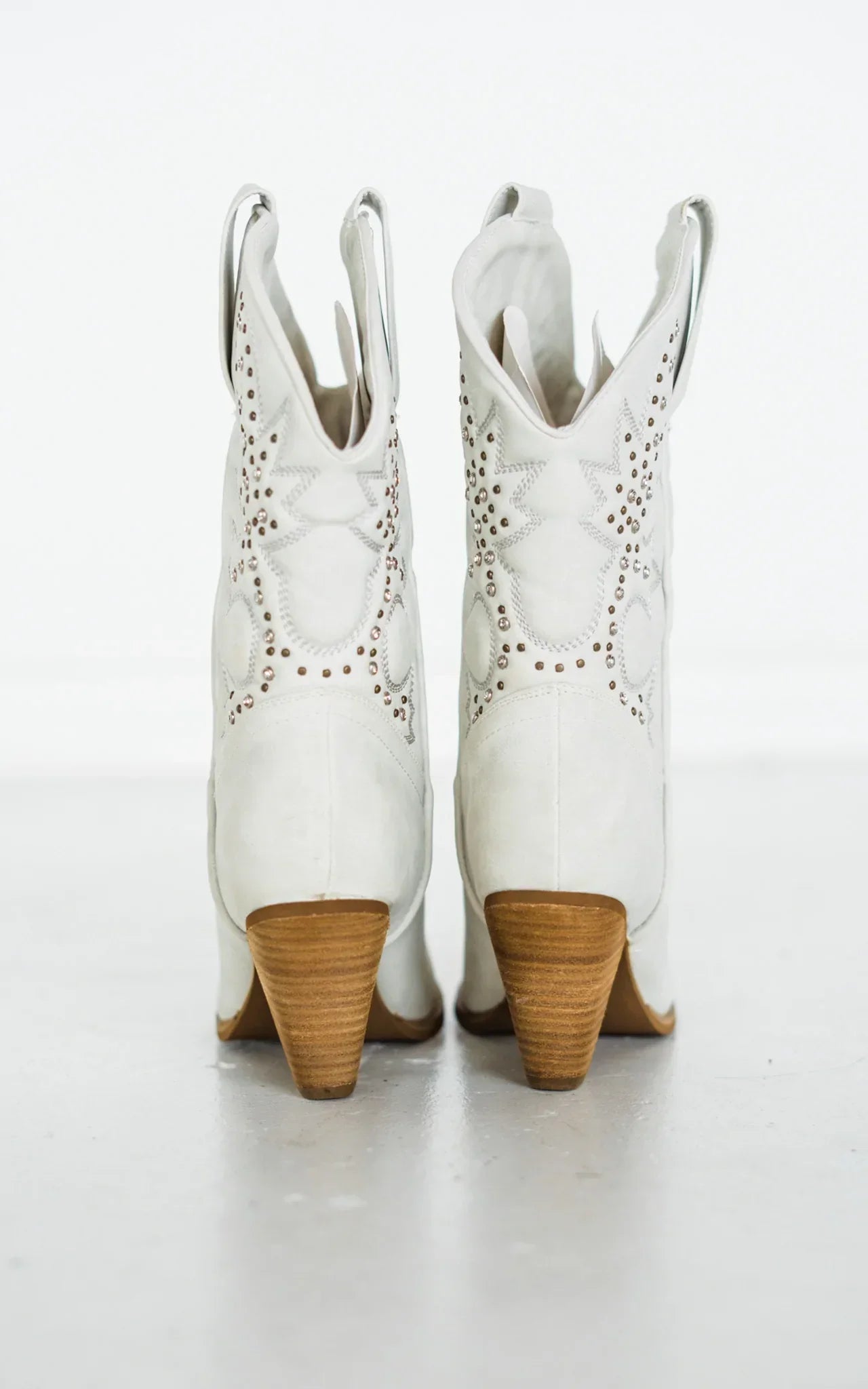 Houston Western Boots in White 110 Fashion Boots Naughty Monkey- Tilden Co.