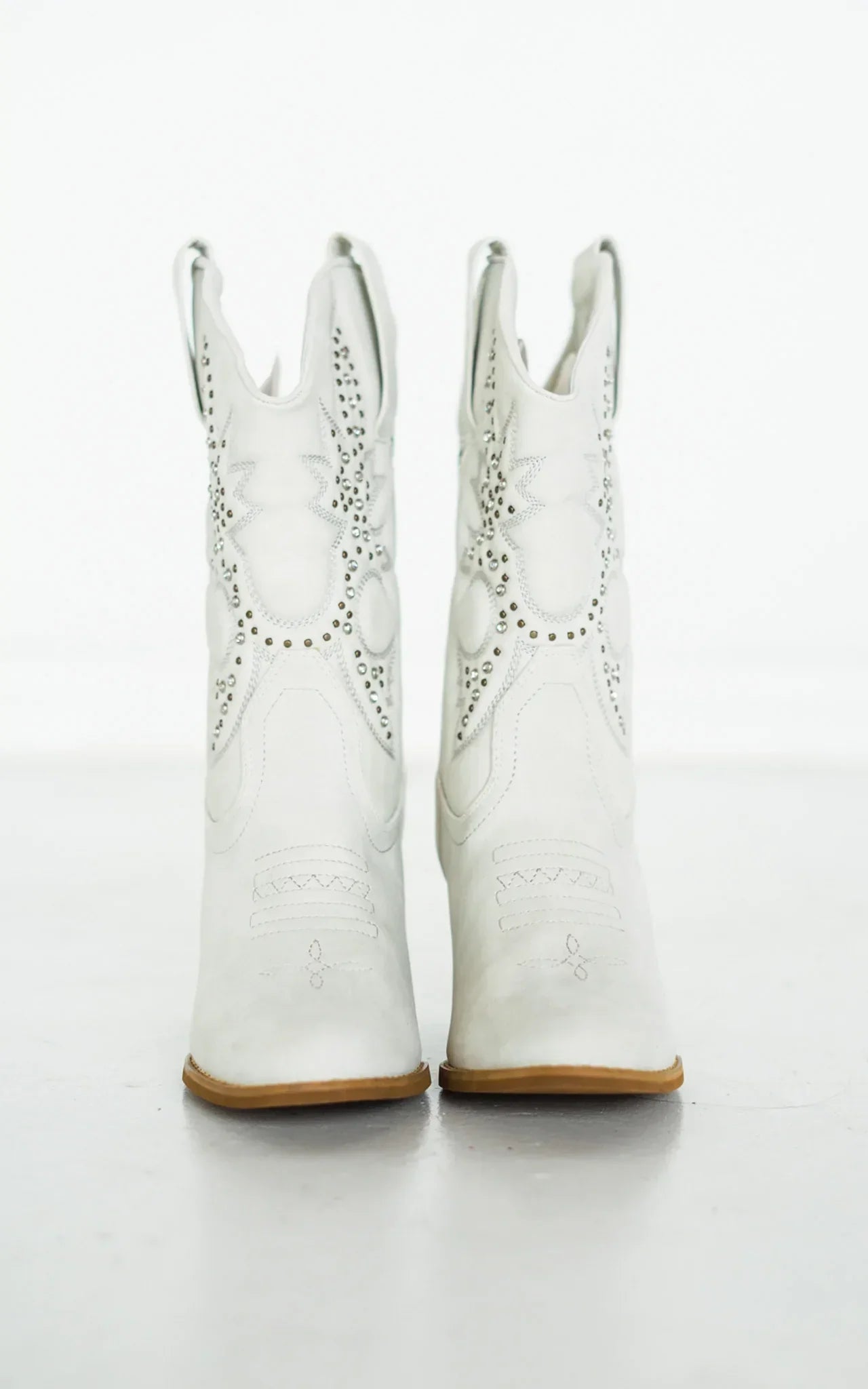 Houston Western Boots in White 110 Fashion Boots Naughty Monkey- Tilden Co.
