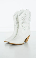 Houston Western Boots in White 110 Fashion Boots Naughty Monkey- Tilden Co.