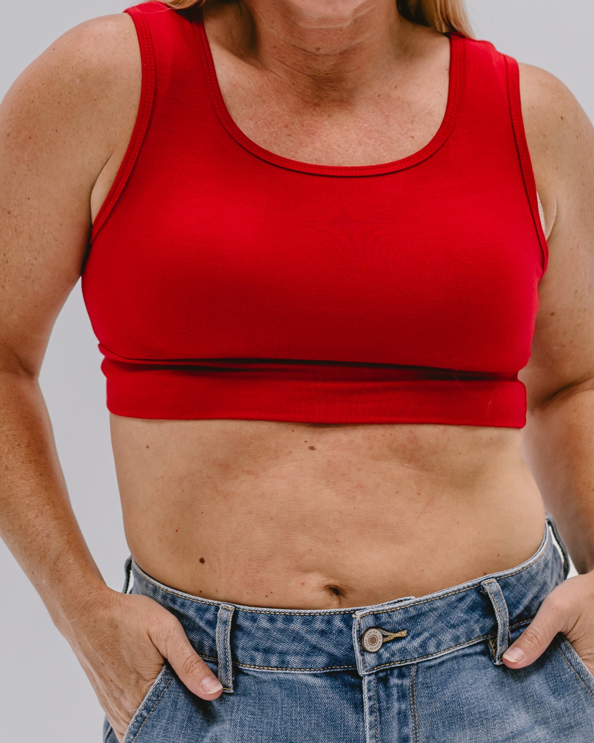 Classic Wide Strap Tank Halftee Layering Top HALFTEE Layering Fashions- Tilden Co.