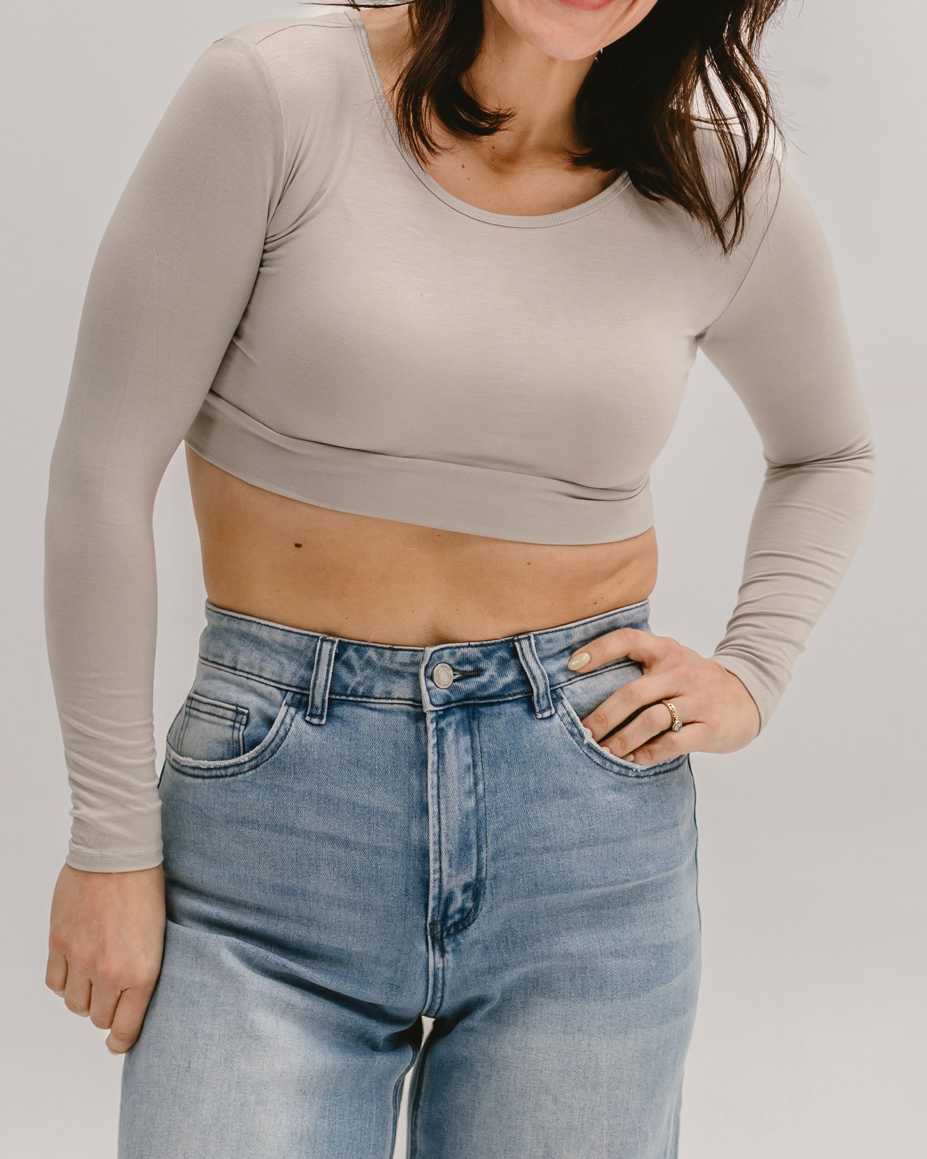 Classic Long Sleeve Halftee Layering Top HALFTEE Layering Fashions- Tilden Co.