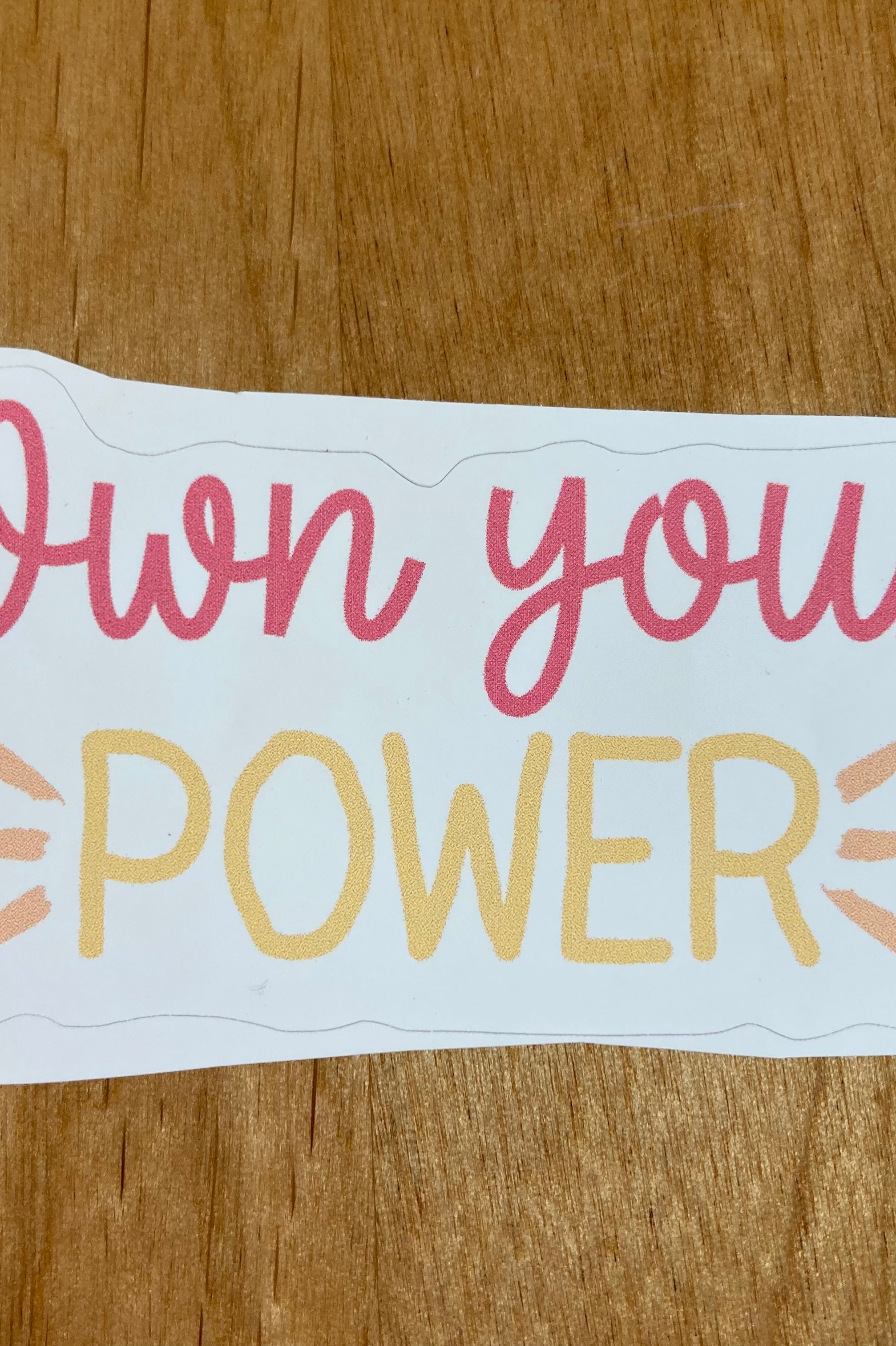 Own Your Power Sticker     Daydreamer Creations- Tilden Co.