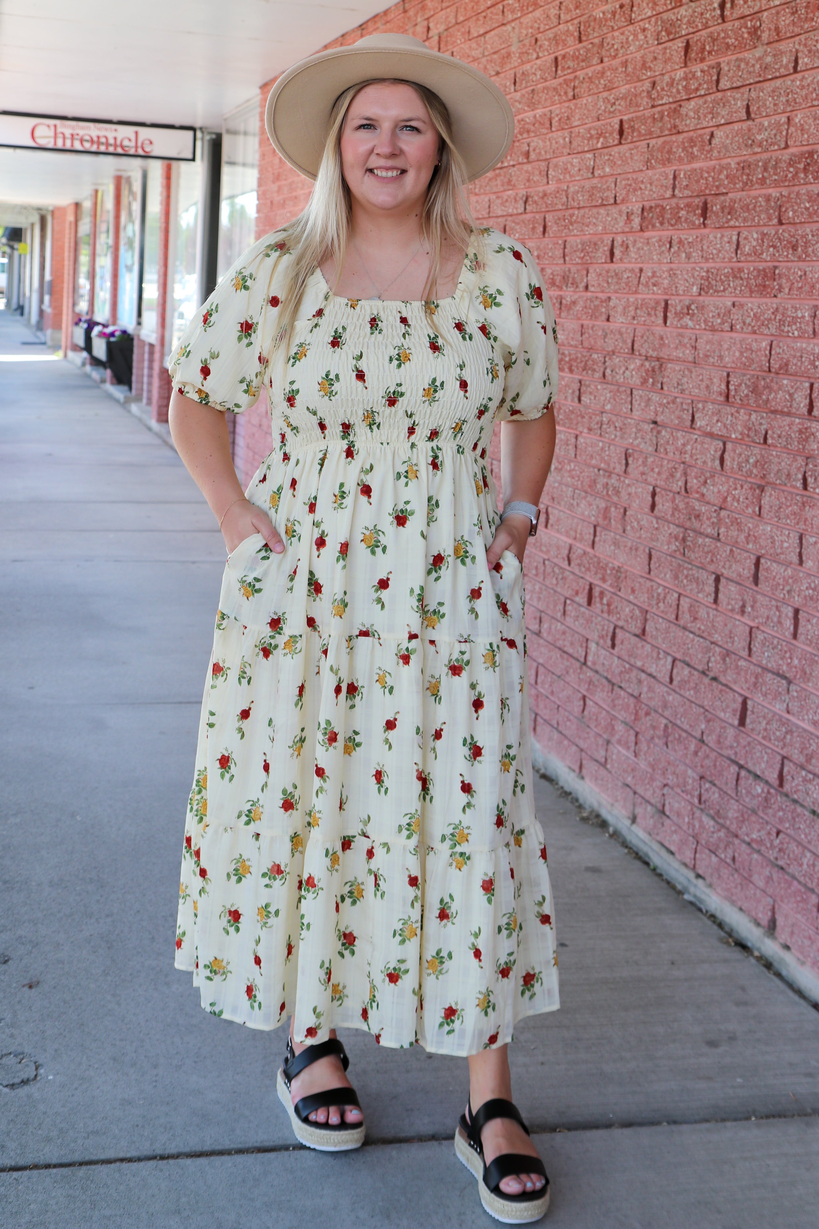 The Indy Dress in Wildflower Shirts & Tops Mikarose- Tilden Co.
