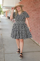 The Jemma Dress in Midnight Lotus Dress Mikarose- Tilden Co.