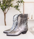 Jersey Metallic Boot in Silver Shoes Ave Shops- Tilden Co.