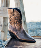 Jersey Metallic Boot in Bronze 110 Fashion Boots Naughty Monkey- Tilden Co.