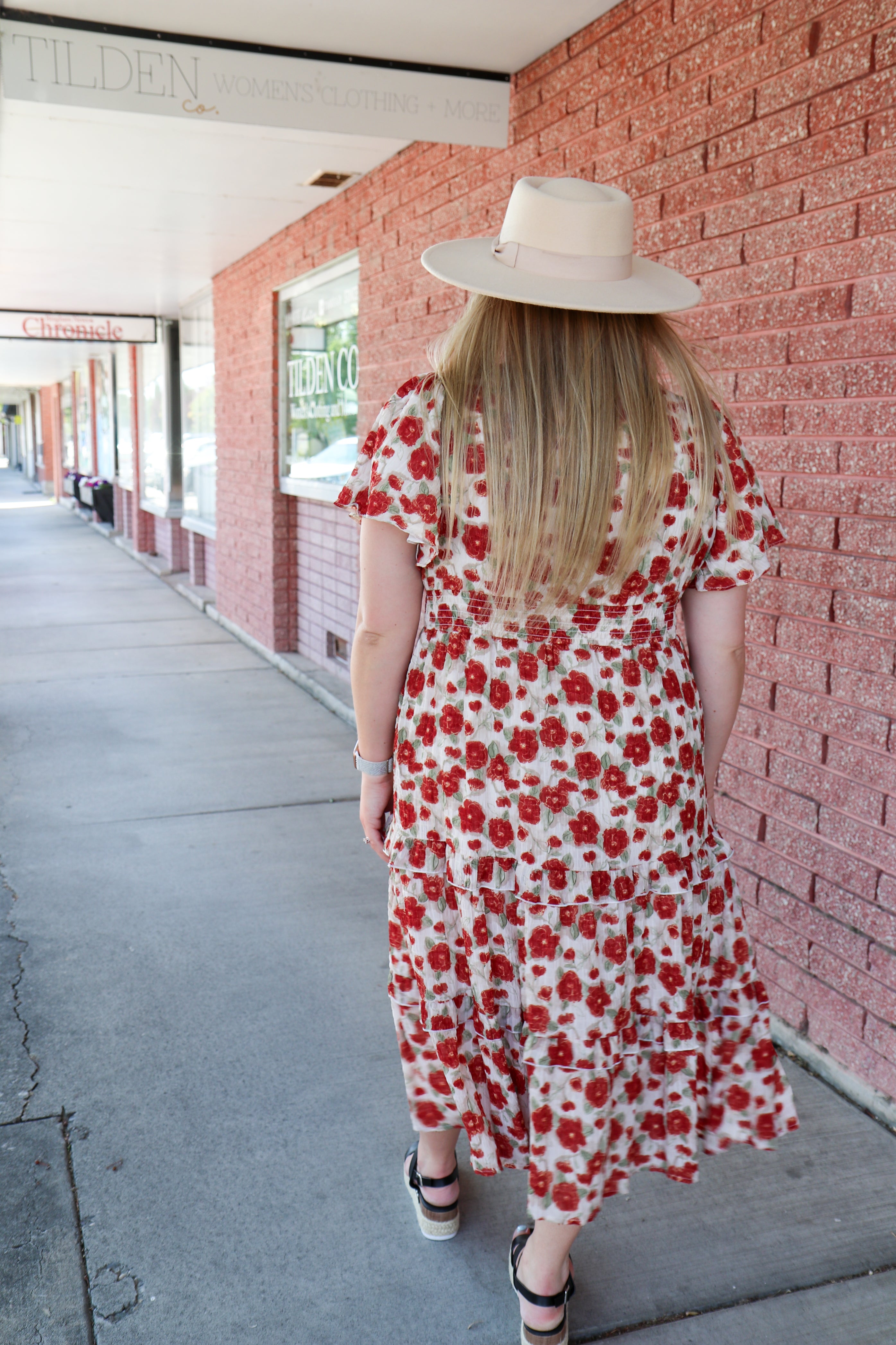 The Jessa Dress in Cider Rose Shirts & Tops Mikarose- Tilden Co.