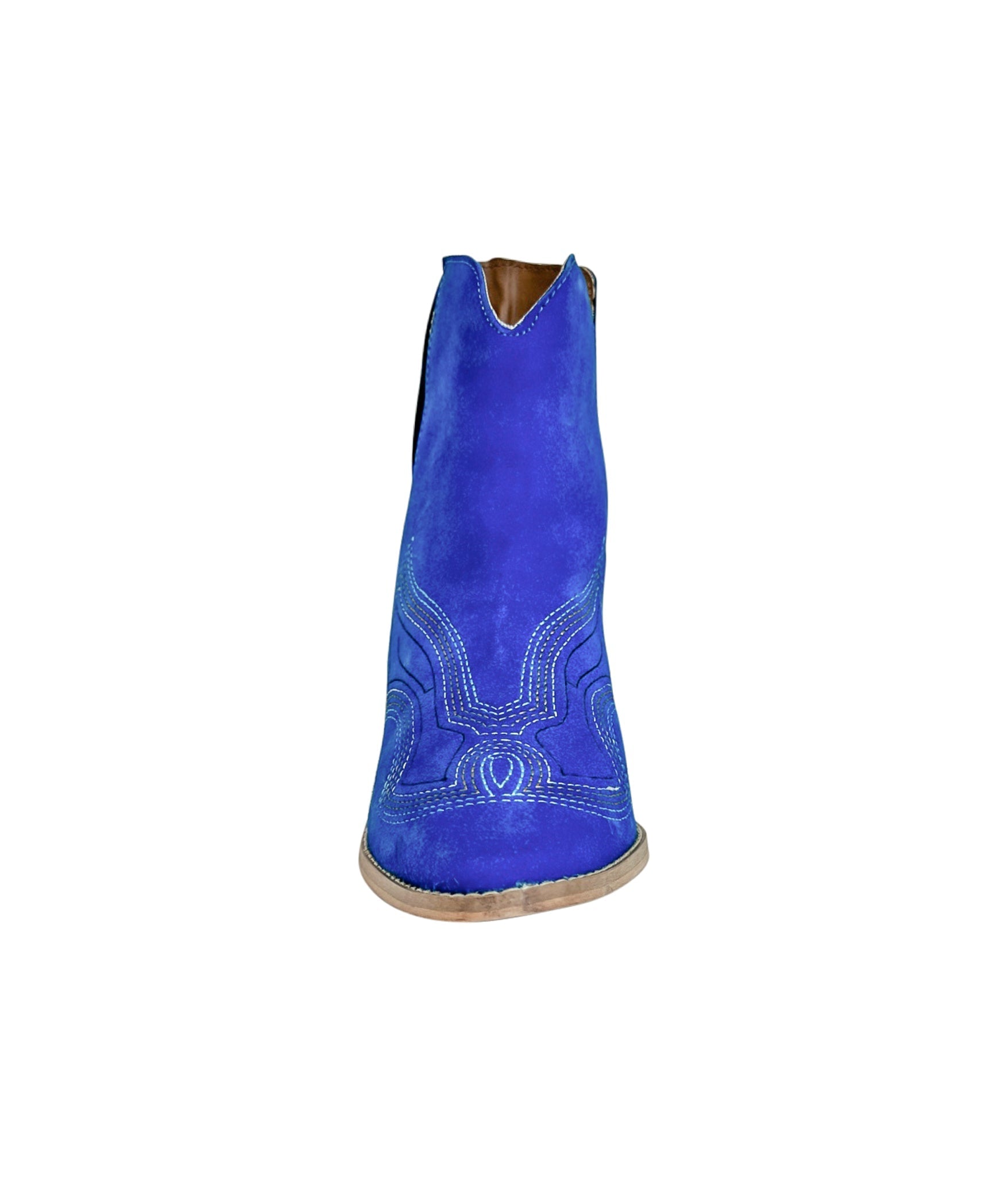 Journee Ankle Boots in Blue 110 Fashion Boots Naughty Monkey- Tilden Co.