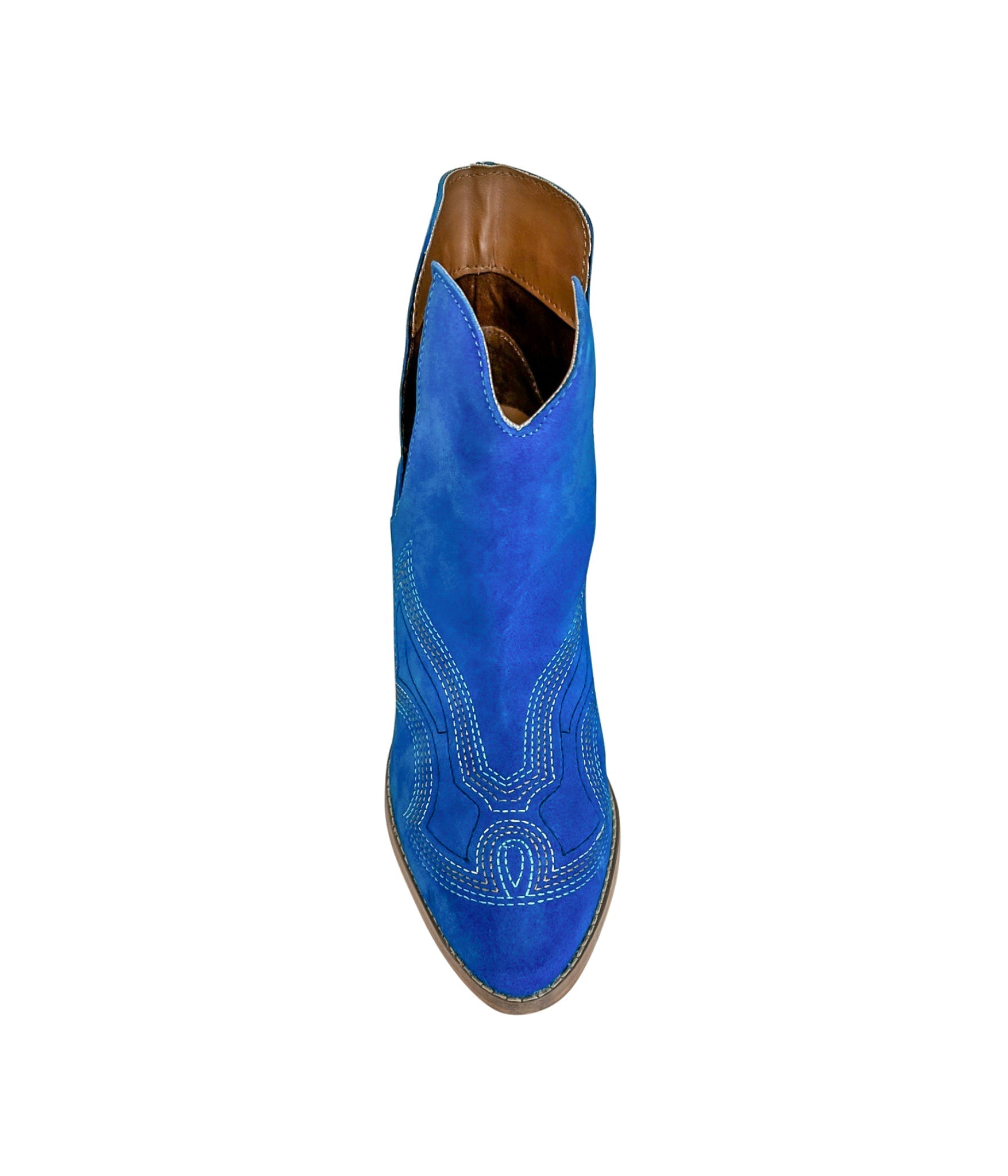 Journee Ankle Boots in Blue 110 Fashion Boots Naughty Monkey- Tilden Co.