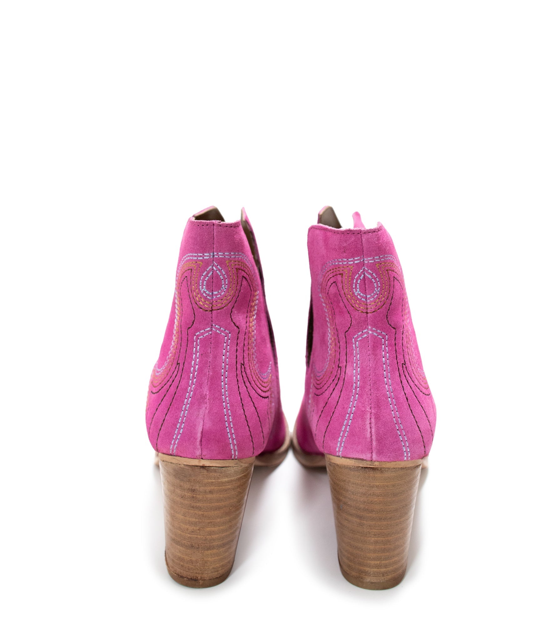 Journee Ankle Boots in Magenta 110 Fashion Boots Naughty Monkey- Tilden Co.