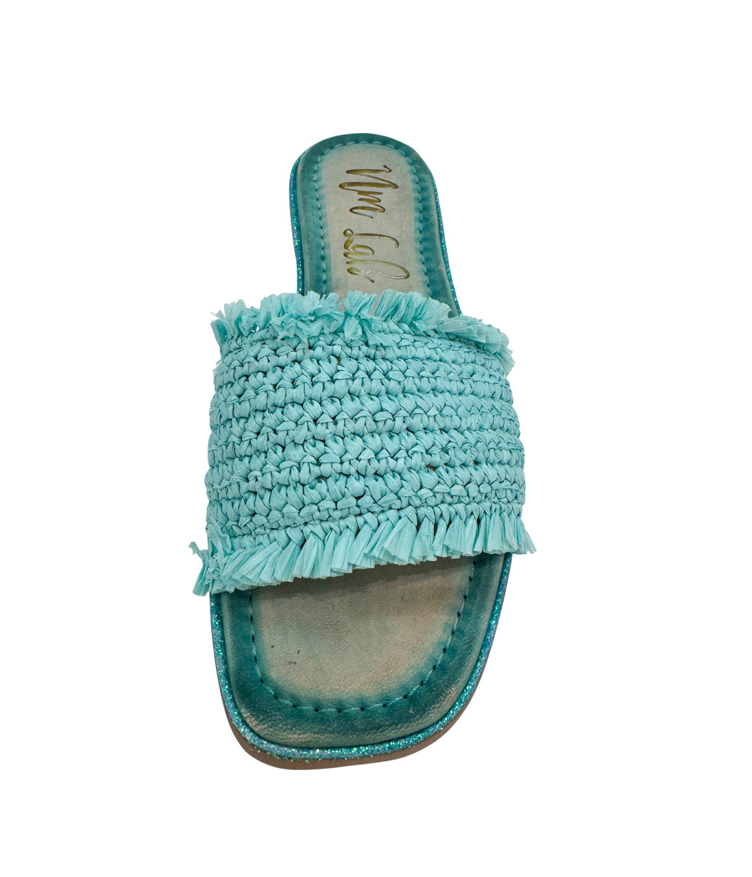 Juana Woven Sandals in Aqua Blue 130 Sandals Naughty Monkey- Tilden Co.