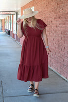 The Kendall Dress in Tandoori Spice Shirts & Tops Mikarose- Tilden Co.
