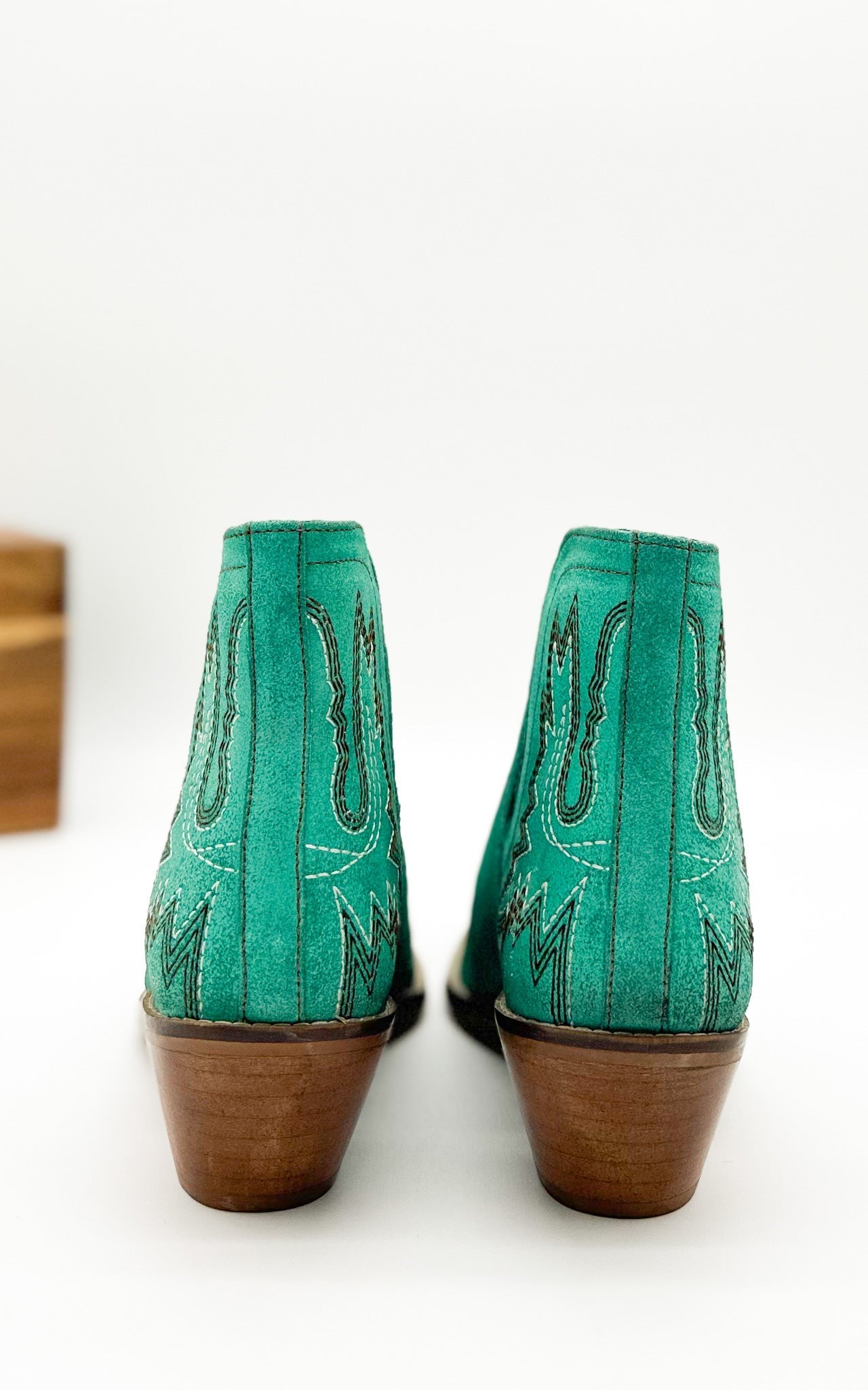 Kickin' Booties in Turquoise Suede    Shoes Ave Shops- Tilden Co.