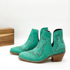 Kickin' Booties in Turquoise Suede    Shoes Ave Shops- Tilden Co.