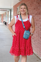 The Leon Dress in Red Daisy Dress Mikarose- Tilden Co.