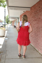 The Leon Dress in Red Daisy Dress Mikarose- Tilden Co.