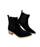 Leonor Suede Ankle Boot in Black Shoes Ave Shops- Tilden Co.