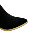 Leonor Suede Ankle Boot in Black Shoes Ave Shops- Tilden Co.