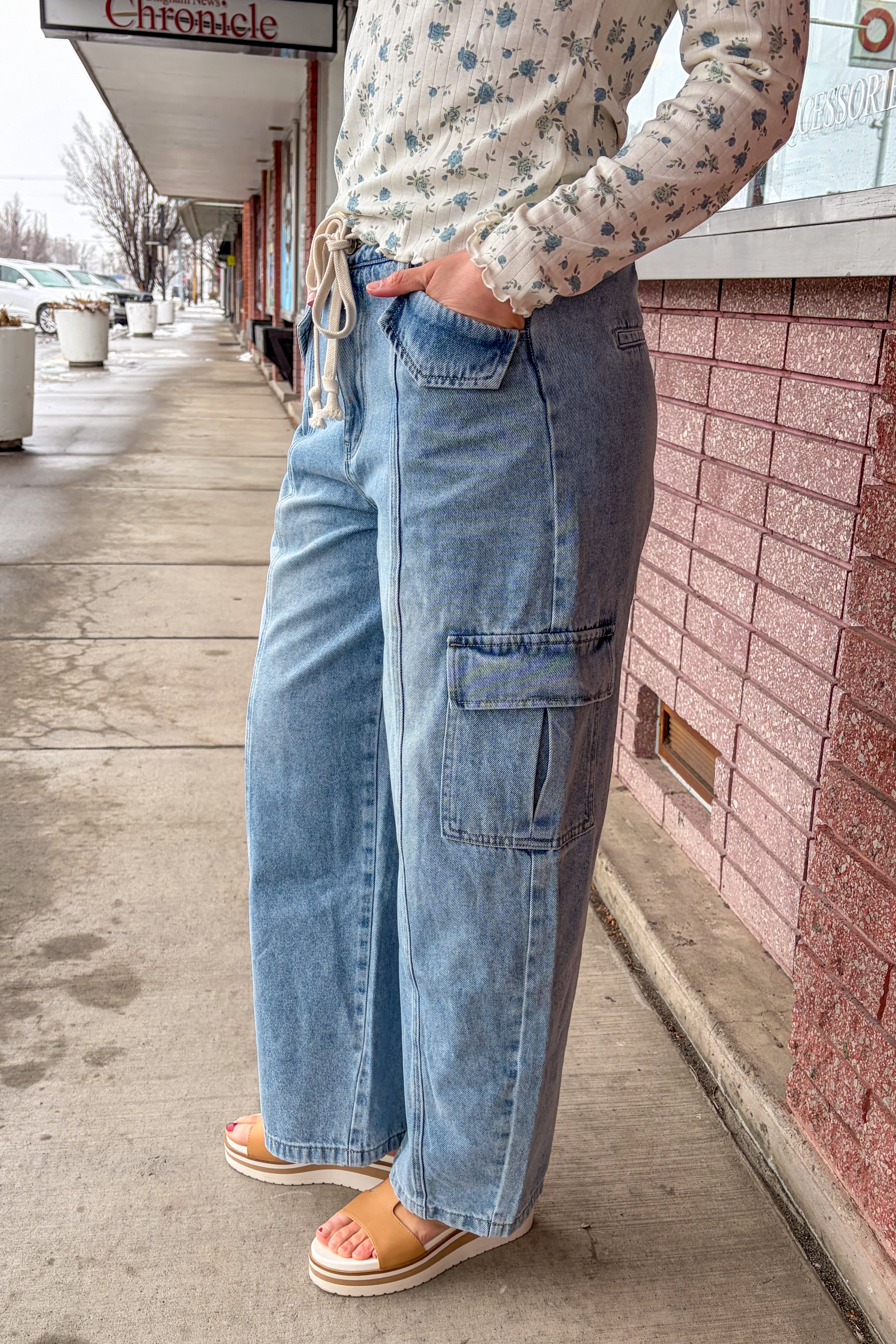 Cargo Barrel Denim Jeans Aaron & Amber- Tilden Co.