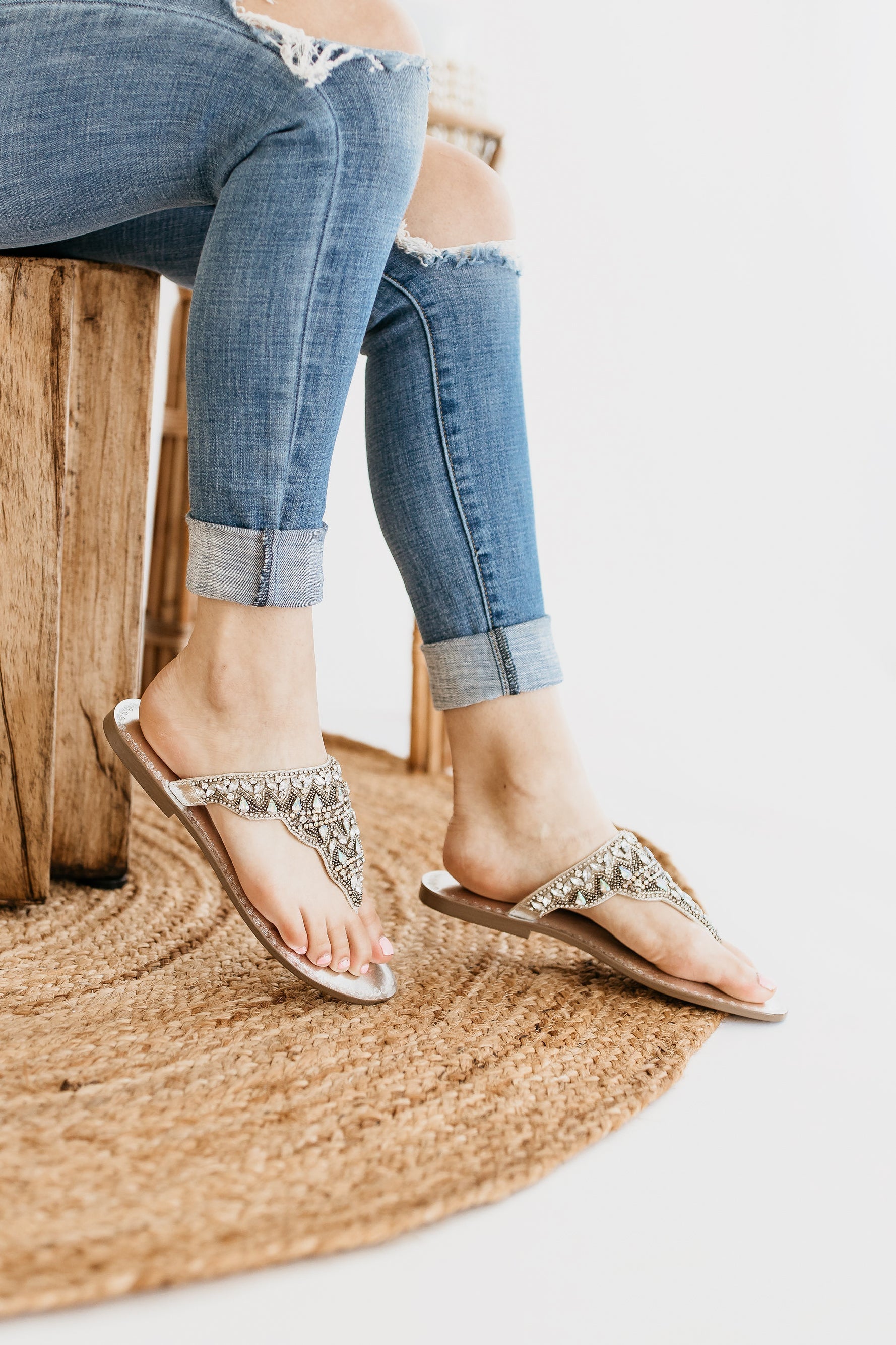 Loving U Sandals in Silver 130 Sandals Naughty Monkey- Tilden Co.