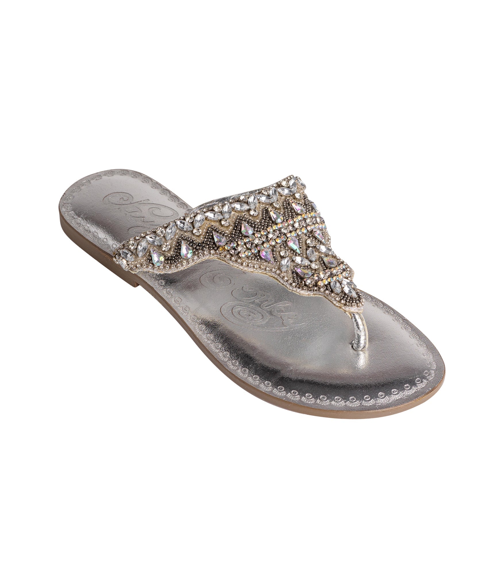 Loving U Sandals in Silver 130 Sandals Naughty Monkey- Tilden Co.