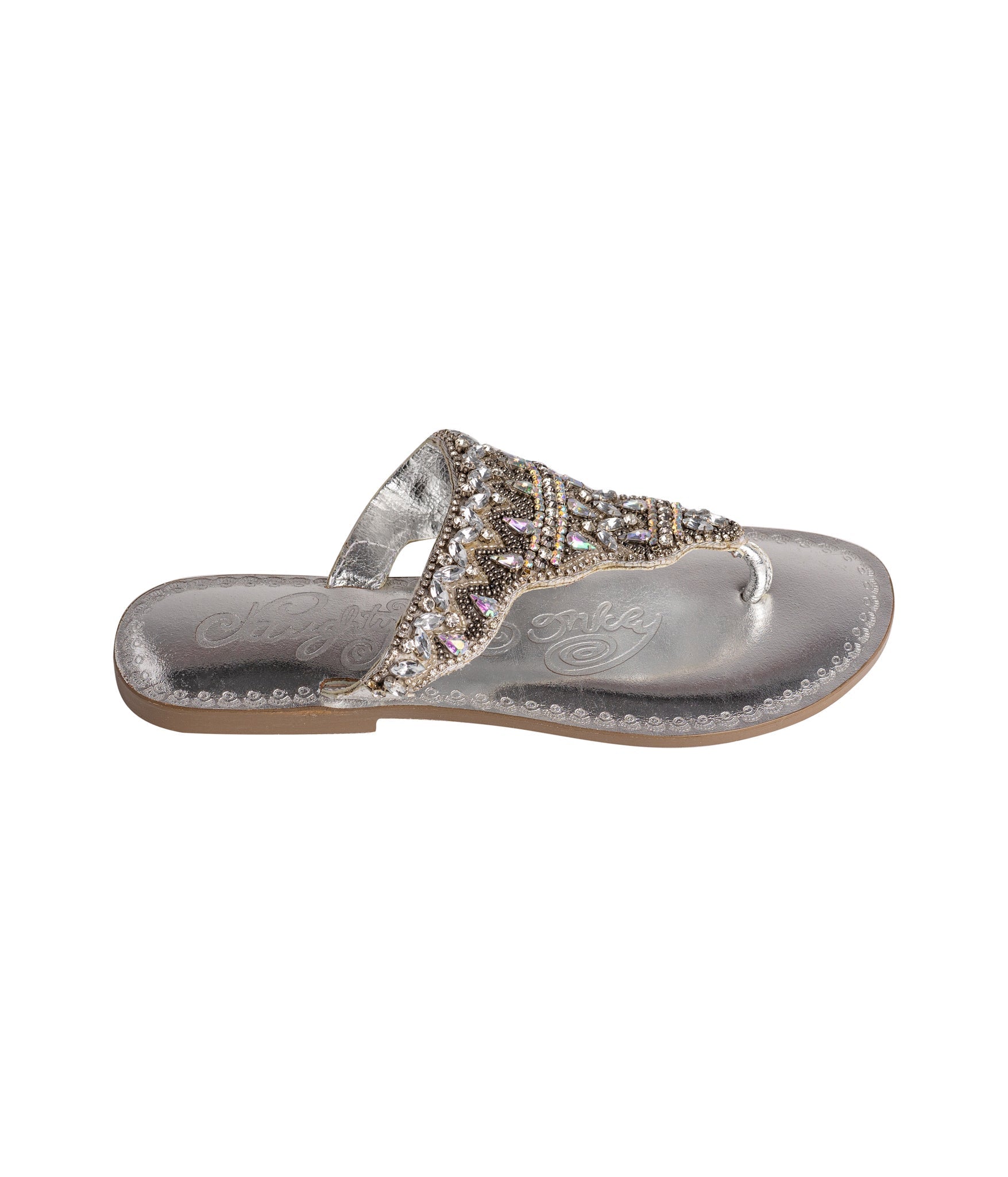 Loving U Sandals in Silver 130 Sandals Naughty Monkey- Tilden Co.