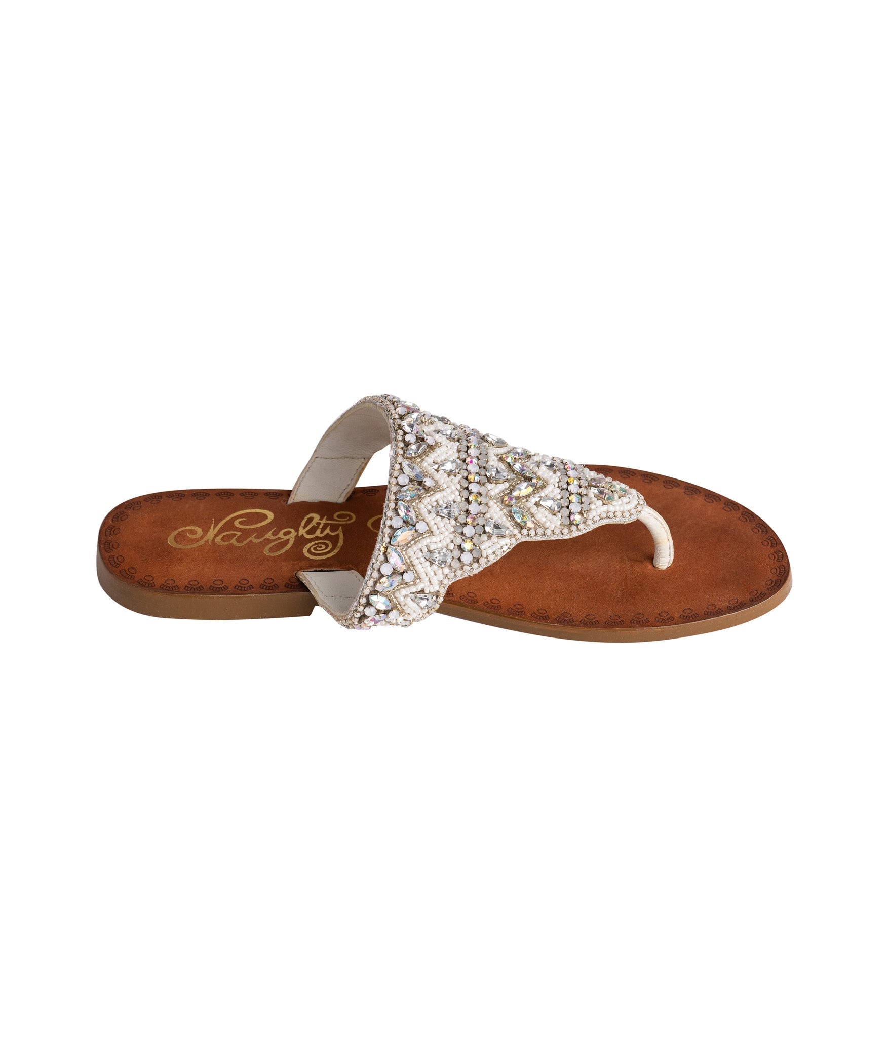 Loving U Sandals in White 130 Sandals Naughty Monkey- Tilden Co.