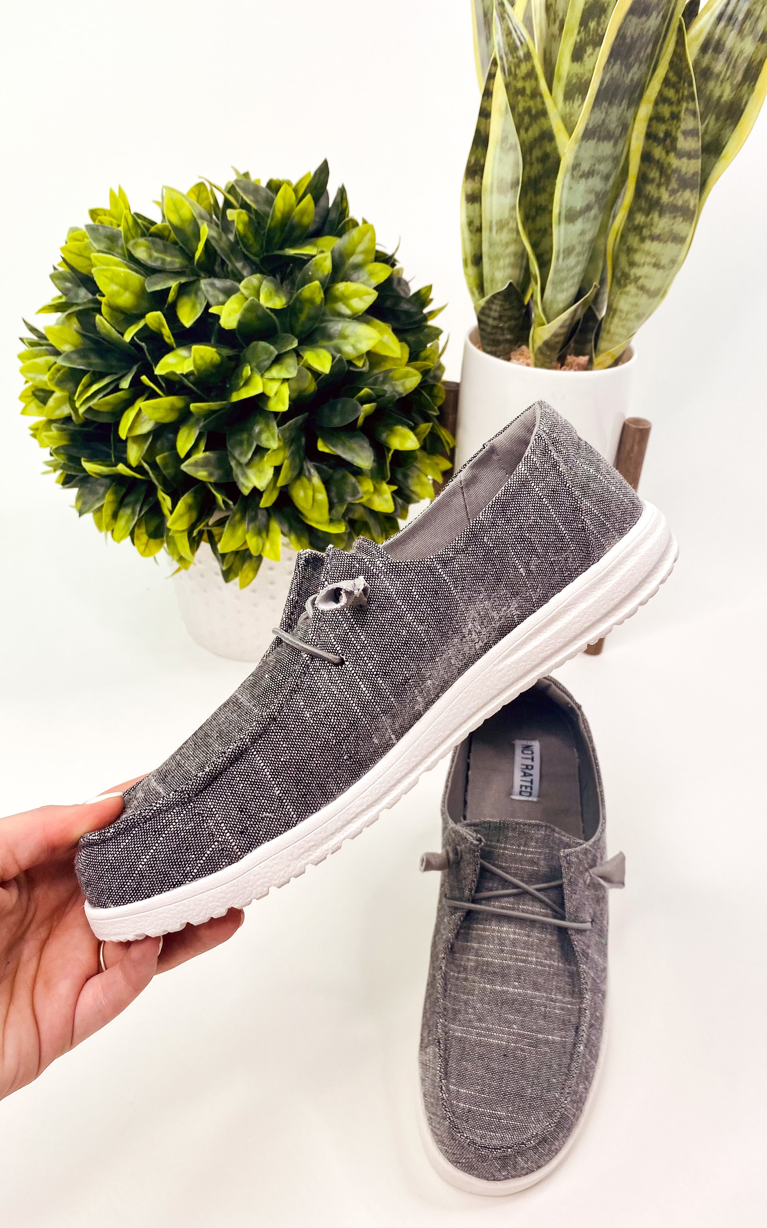 Maco Sneaker in Charcoal 120 Sneakers Naughty Monkey- Tilden Co.