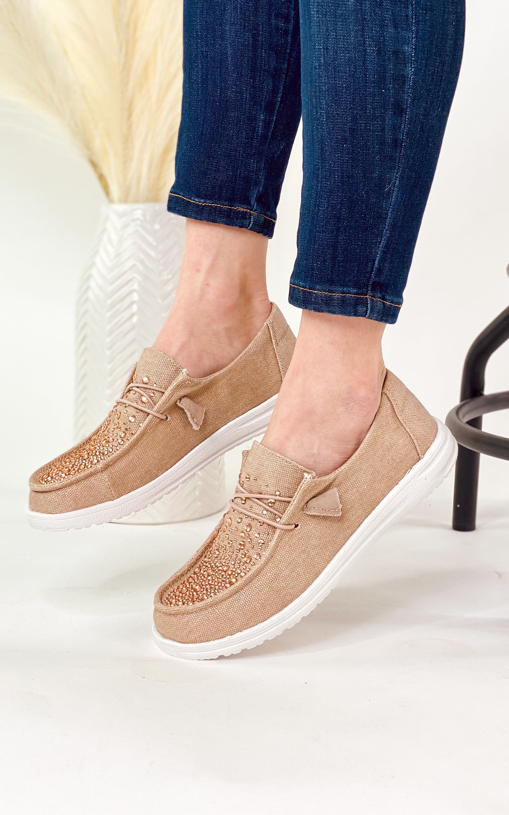 Maco Water Drop in Rose Gold Rhinestone 120 Sneakers Naughty Monkey- Tilden Co.