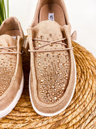 Maco Water Drop in Rose Gold Rhinestone 120 Sneakers Naughty Monkey- Tilden Co.