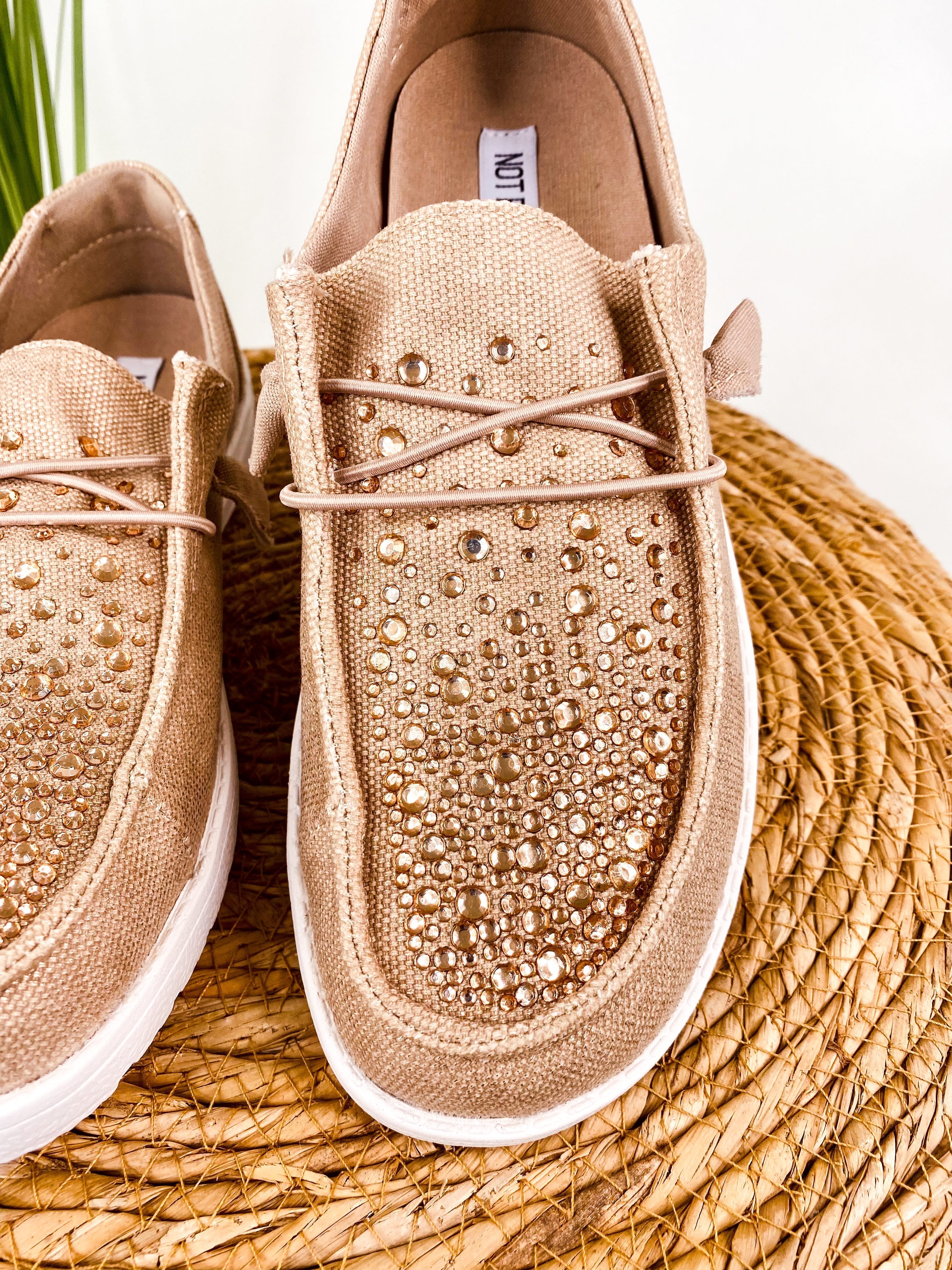Maco Water Drop in Rose Gold Rhinestone 120 Sneakers Naughty Monkey- Tilden Co.