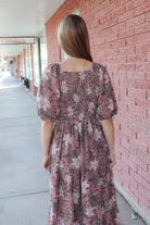 Indy Dress in Moonlit Iris Midi Dress Mikarose- Tilden Co.