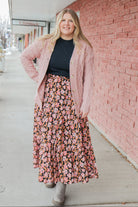 Tiered Maxi Skirt in Persimmon maxi skirt Mikarose- Tilden Co.