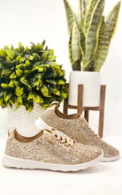 Mayo Glitter Sneaker in Gold 120 Sneakers Naughty Monkey- Tilden Co.