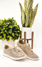 Mayo Glitter Sneaker in Gold 120 Sneakers Naughty Monkey- Tilden Co.