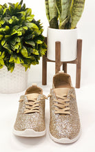 Mayo Glitter Sneaker in Gold 120 Sneakers Naughty Monkey- Tilden Co.