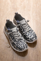 Mayo Sneaker in Light Grey Leopard 120 Sneakers Naughty Monkey- Tilden Co.