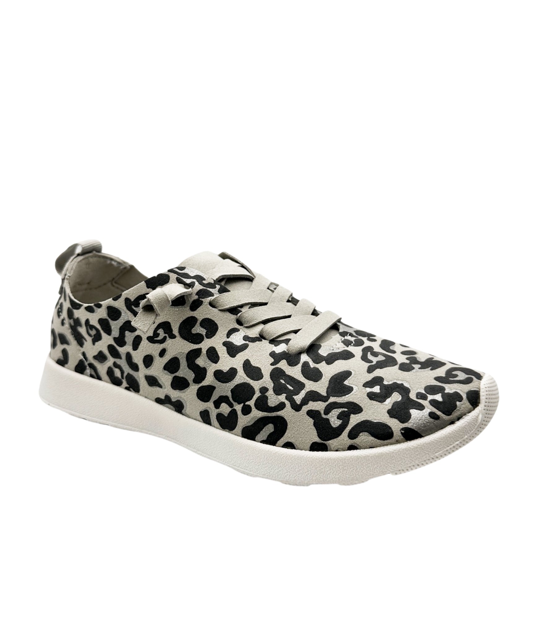 Mayo Sneaker in Light Grey Leopard 120 Sneakers Naughty Monkey- Tilden Co.