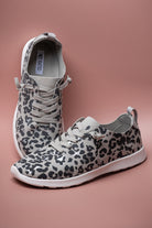 Mayo Sneaker in Light Grey Leopard 120 Sneakers Naughty Monkey- Tilden Co.