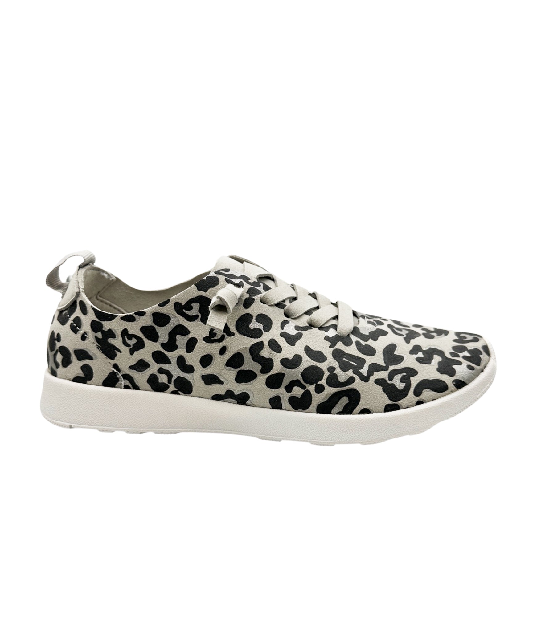 Mayo Sneaker in Light Grey Leopard 120 Sneakers Naughty Monkey- Tilden Co.