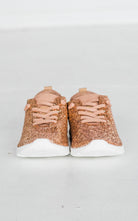 Mayo Glitter Sneaker in Rose Gold 120 Sneakers Naughty Monkey- Tilden Co.
