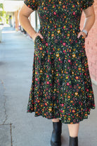 The McCall Dress in Hunter Green Shirts & Tops Mikarose- Tilden Co.