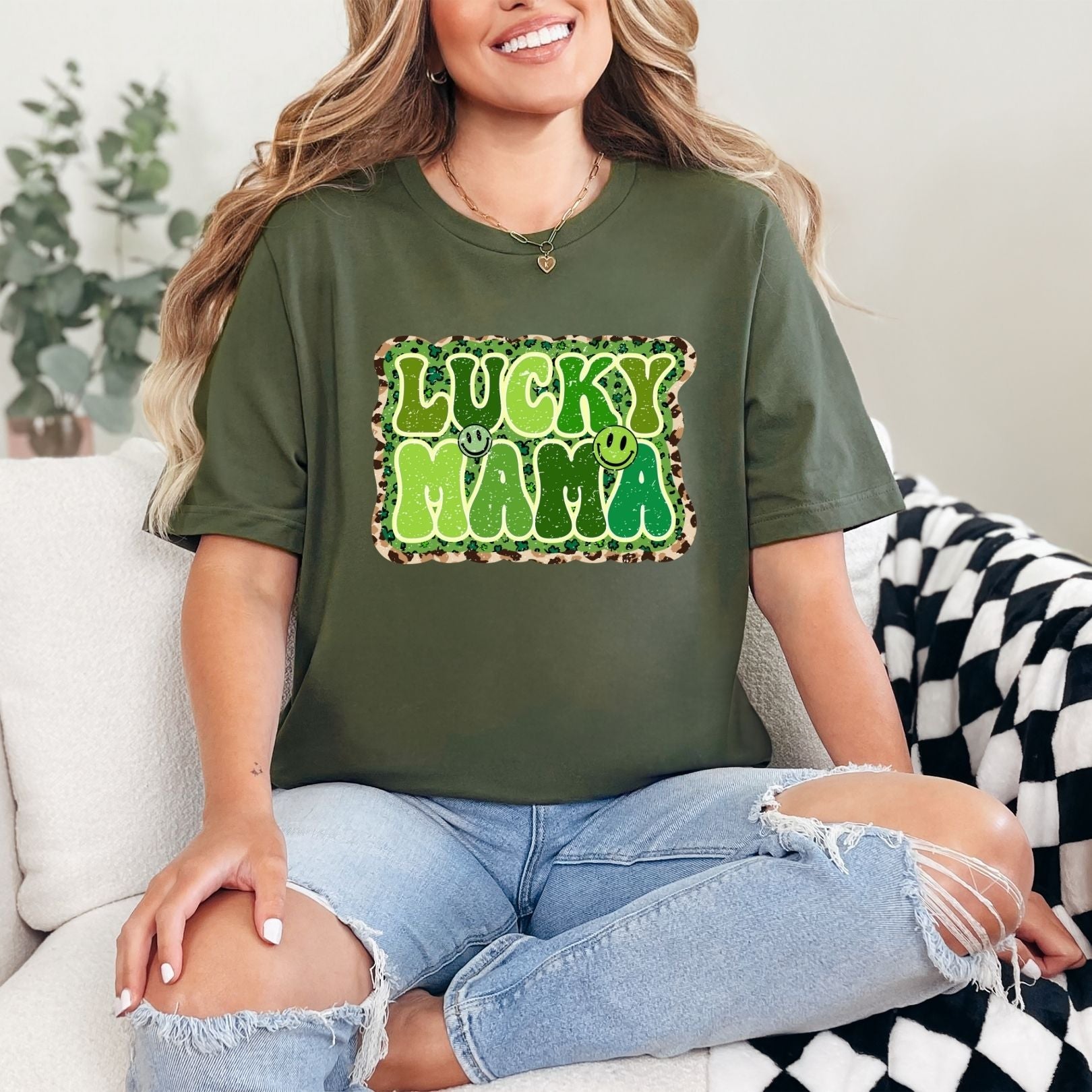 Lucky Mama Graphic Tee Womens Ave Shops- Tilden Co.